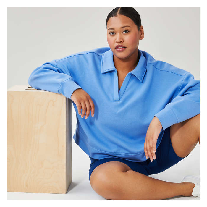 Women+ Active Crop Polo Pullover